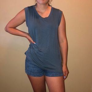 EVERLEIGH Blue tank top